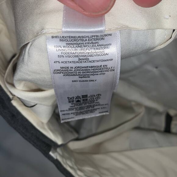 Brooks Brothers 346 Men’s 32x32 Gray Flat Front Madison Wool Dress Pants - Picture 4 of 6